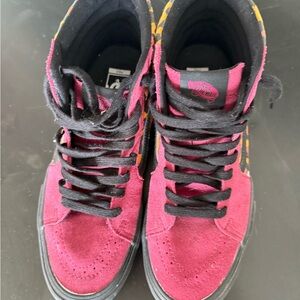 Vans Leopard, Pink and Black Sk8-Hi